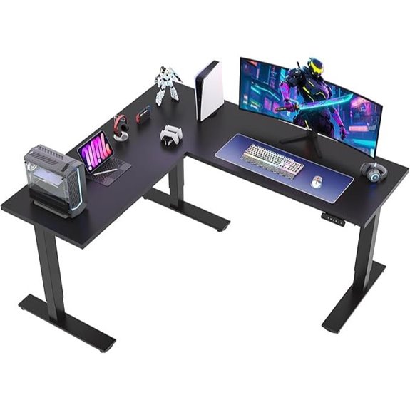 SANODESK L-Shaped Electric Standing Desk (71x63