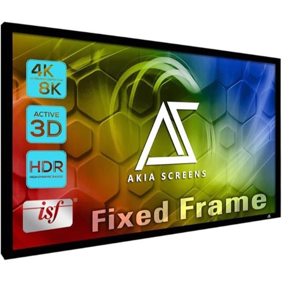 Akia 100-Inch Fixed Frame Projector Screen