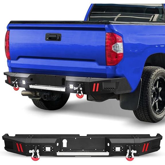 Tundra Rear Bumper with LED Lights and D-Rings
