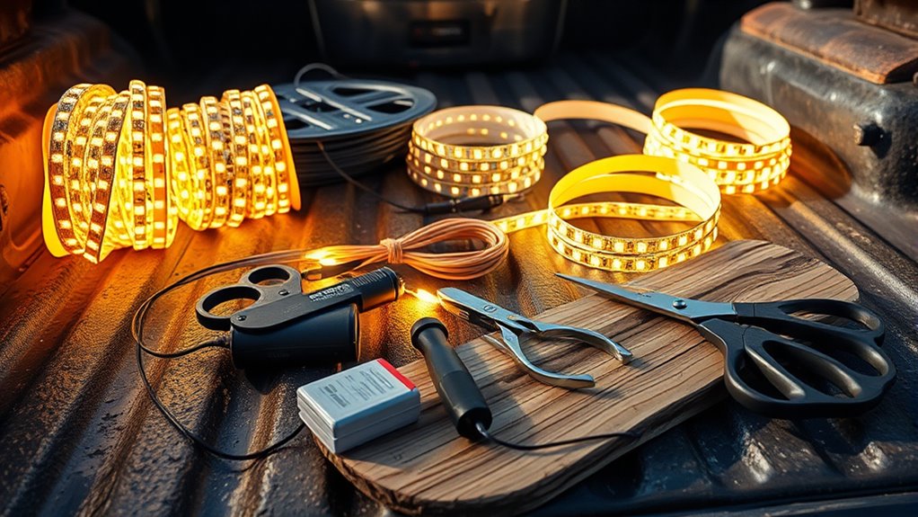 led truck bed lighting materials