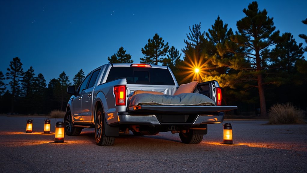 legal truck bed camping