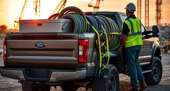 loading ford super duty bed