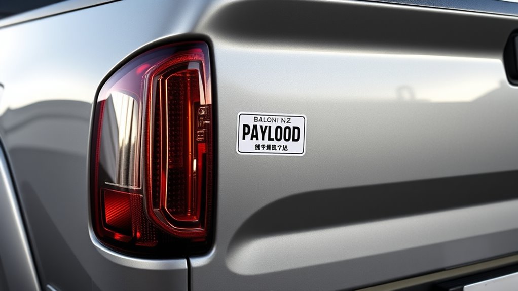 locate truck payload sticker