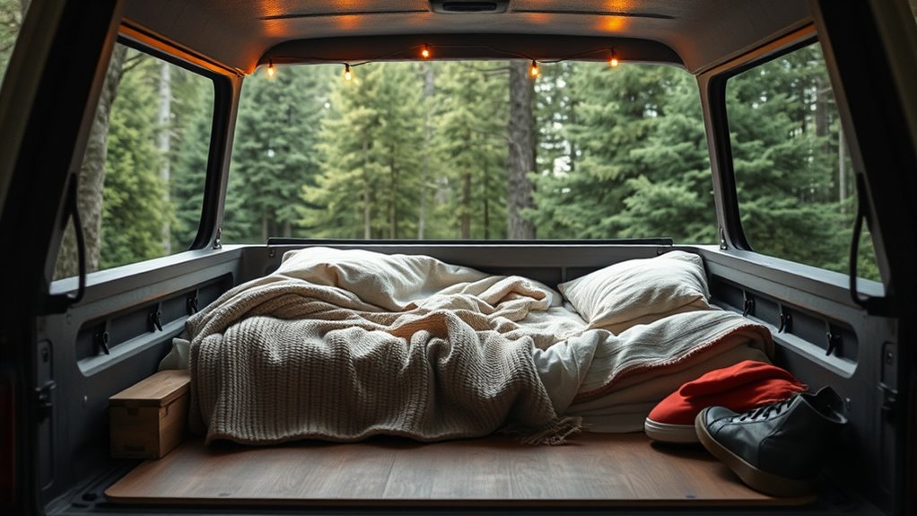 long term truck bed living