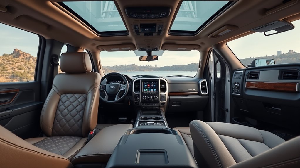 luxury truck interior materials
