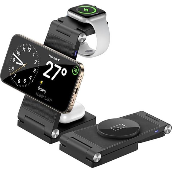 Magnetic 3-in-1 Wireless Charger Station with 20W Adapter