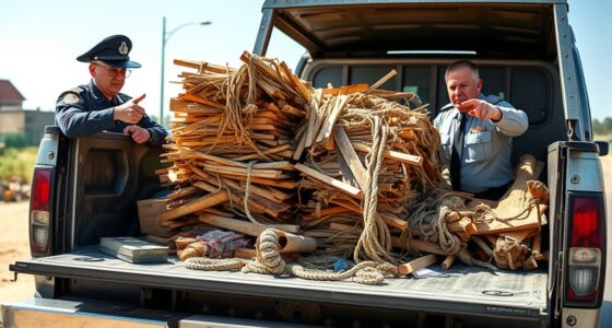 manage unsafe truck load