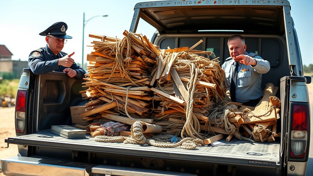 manage unsafe truck load