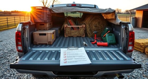 morning truck bed checklist