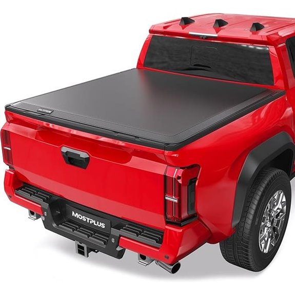 MOSTPLUS Vinyl Truck Bed Tonneau Cover for Tacoma