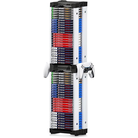 Nargos Game Storage Tower for Multiple Consoles