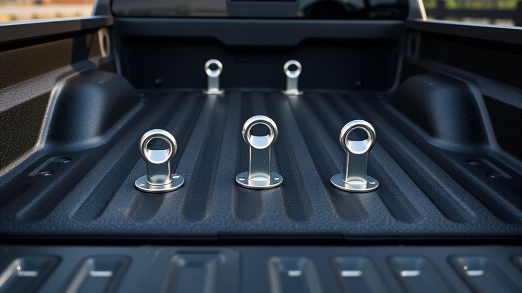 multiple cargo tie down points