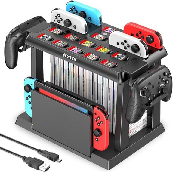 Switch Games Organizer & Controller Charger Dock
