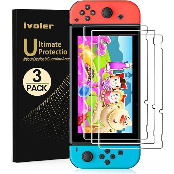 ivoler 3 Pack Screen Protector for Nintendo Switch