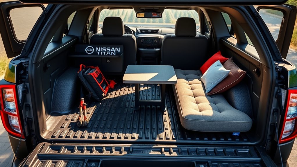 nissan titan bed setup