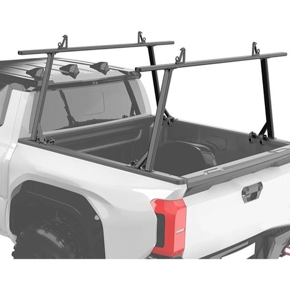Universal Truck Ladder Rack (2pcs) No-Drill Black