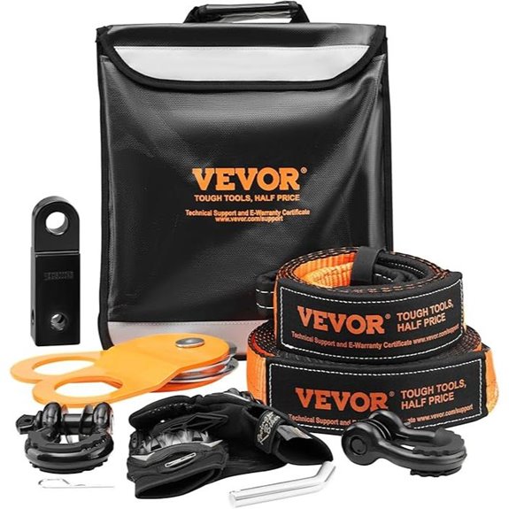 VEVOR Off-Road Recovery Kit with Tow Straps