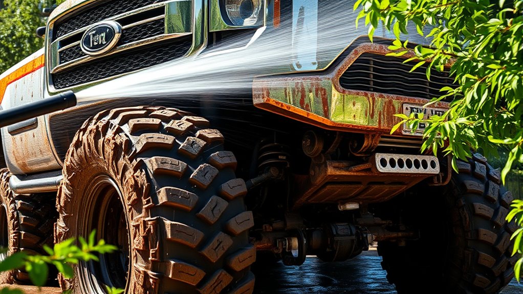 off road truck cleaning