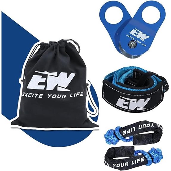 ELITEWILL Offroad Recovery Gear Kit with Snatch Block