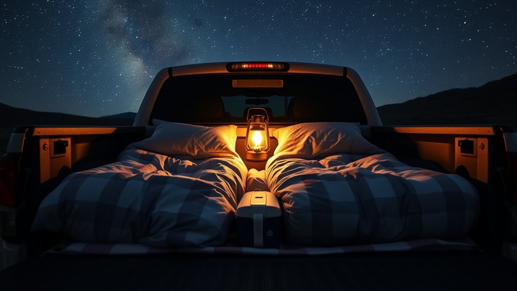 optimal two person truck camping