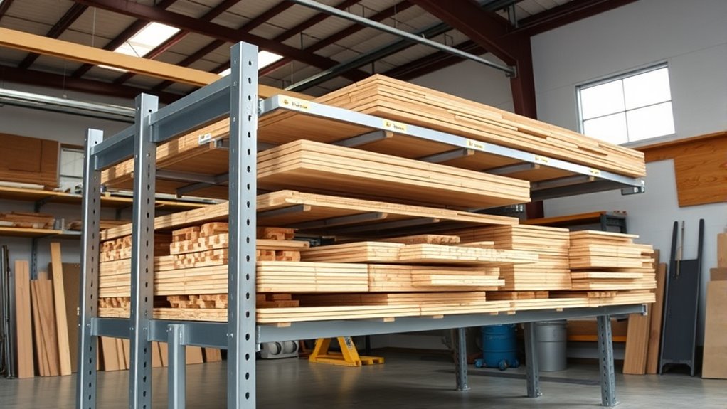 optimized lumber storage design