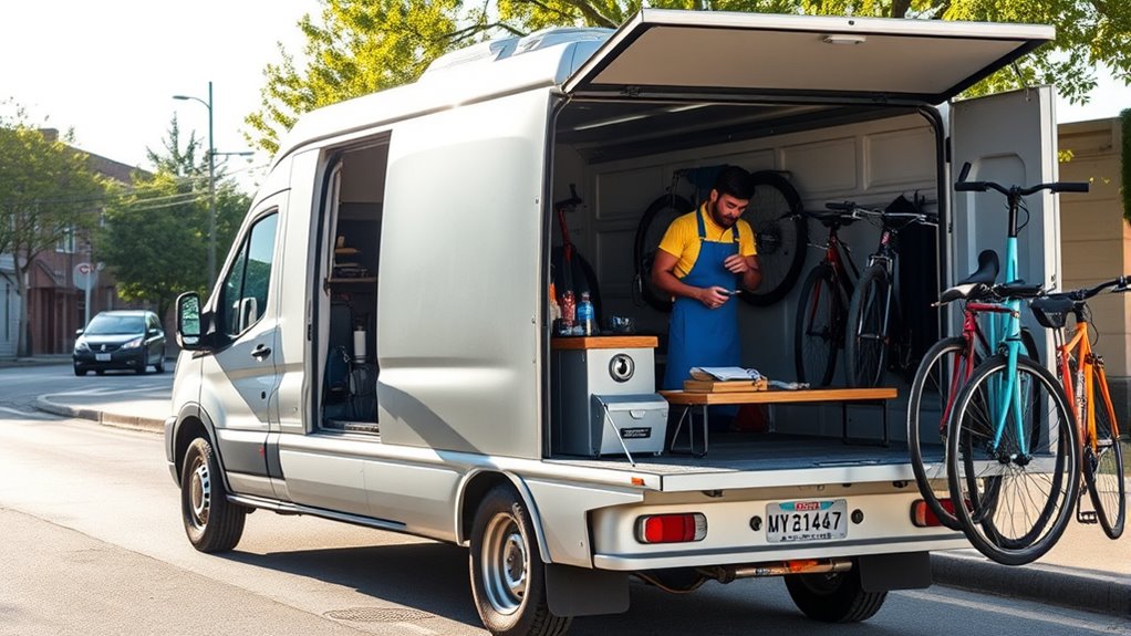 organized mobile bike repair