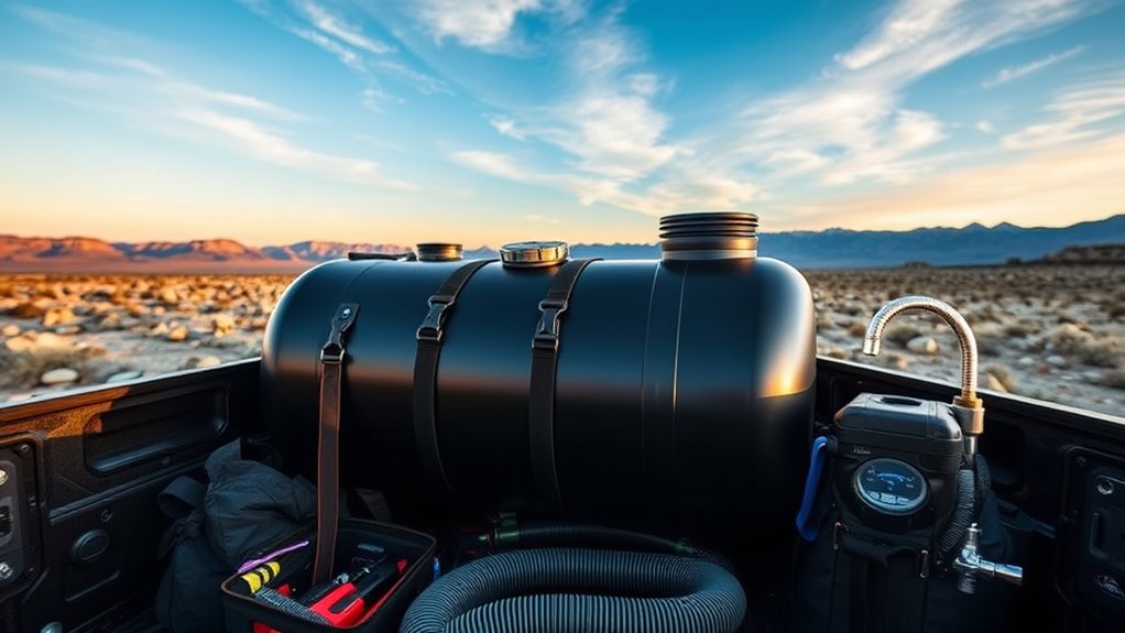 overland water tank considerations