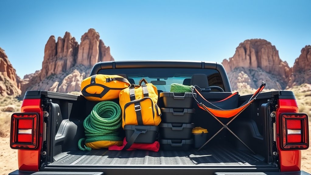 pack jeep gladiator bed efficiently