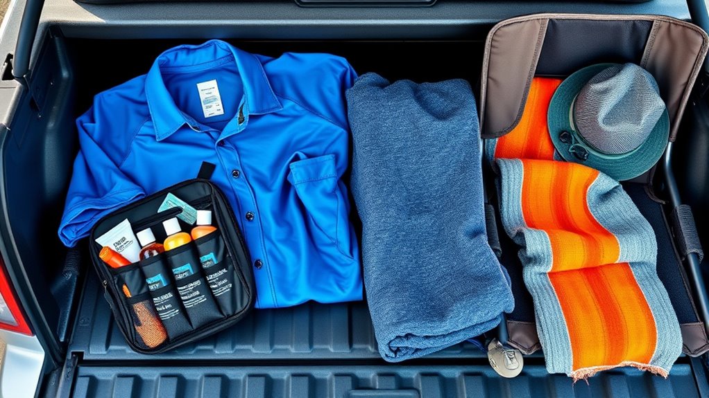 packing essential camping toiletries