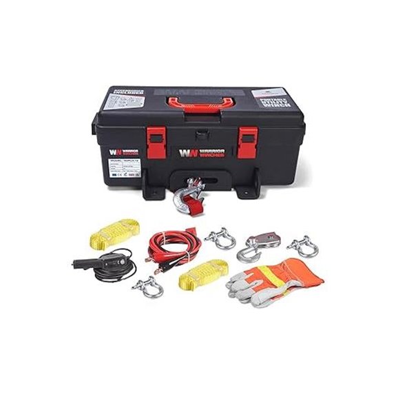 Warrior Trojan Portable 12V Electric Winch 4000lbs