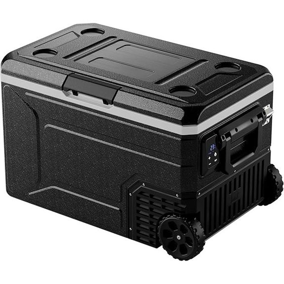 12V Portable Refrigerator Cooler with Wheels
