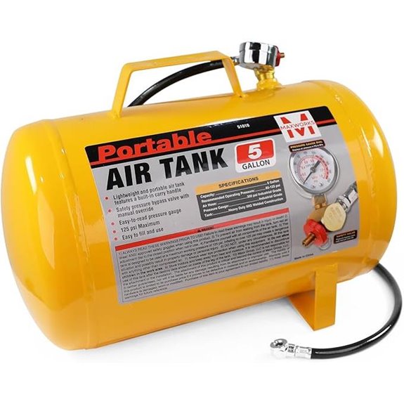 MaxWorks 5-Gallon Portable Air Tank with Gauge