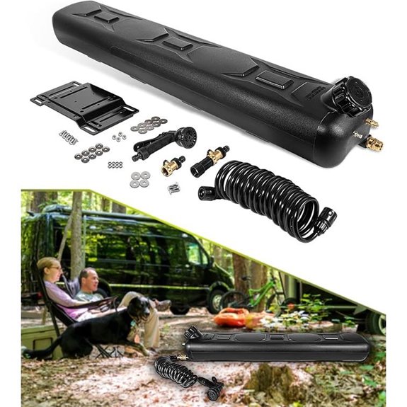 Portable 8-Gallon Pressurized Water Tank for Camping