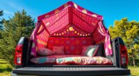 portable campsite truck bed play
