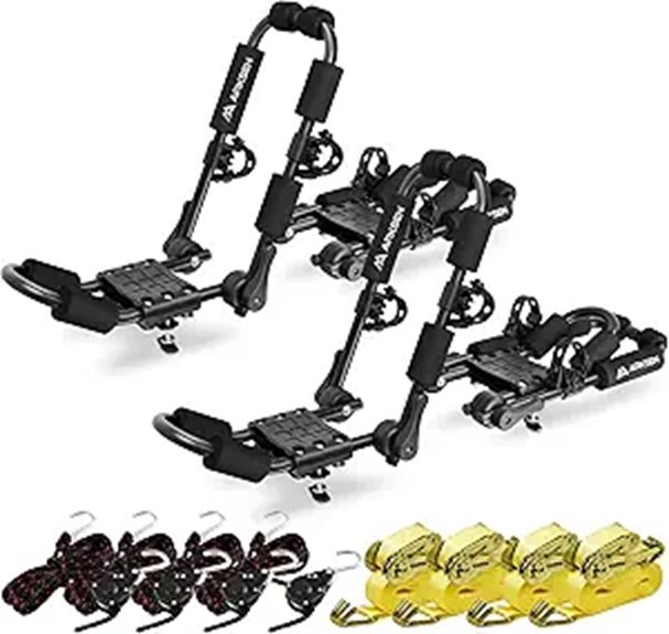 ARKSEN Folding Kayak Roof Rack with Straps