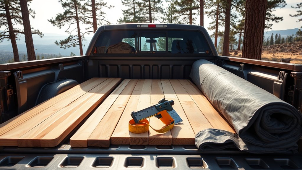 prepare truck bed thoroughly