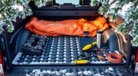 prepare truck bed winter gear