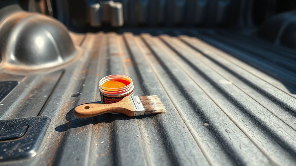 proper bed liner touch up