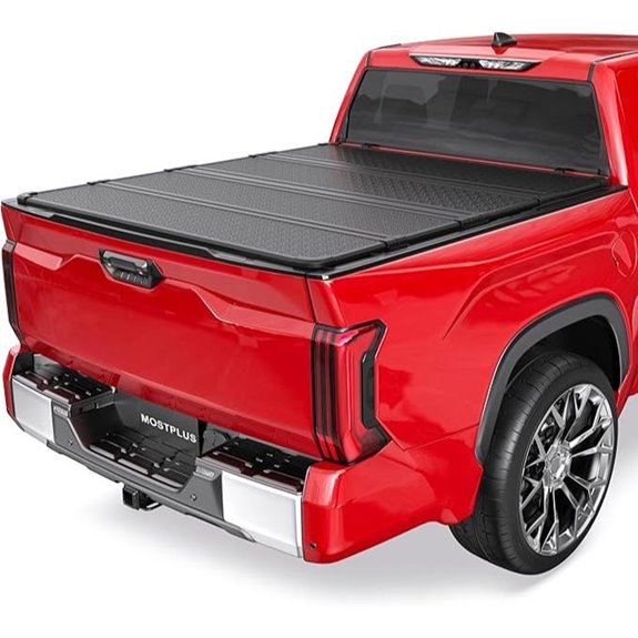 MOSTPLUS Quad Fold Truck Bed Tonneau Cover for Toyota Tundra