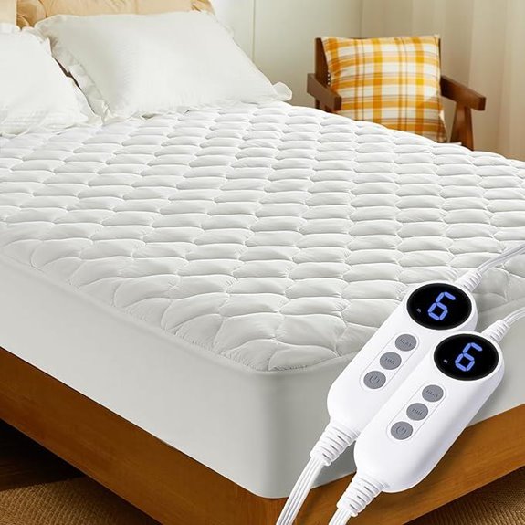 HYLEORY Queen Heated Mattress Pad with Dual Controls
