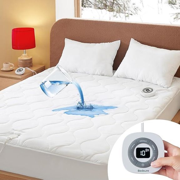 Bedsure Waterproof Heated Mattress Pad Queen