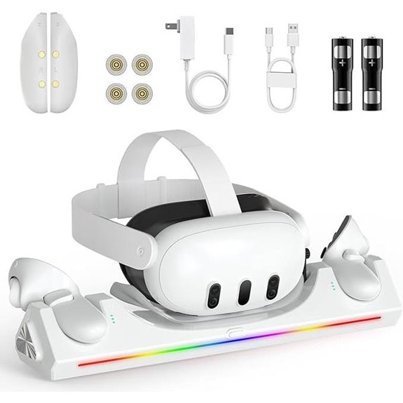 Oculus Quest 3 Charging Dock with Batteries & USB-C