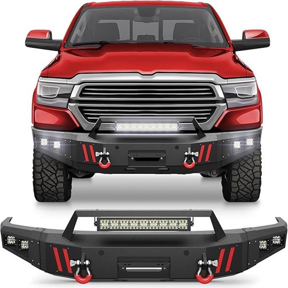 Dodge Ram 1500 Front Bumper with Winch Plate & Lights