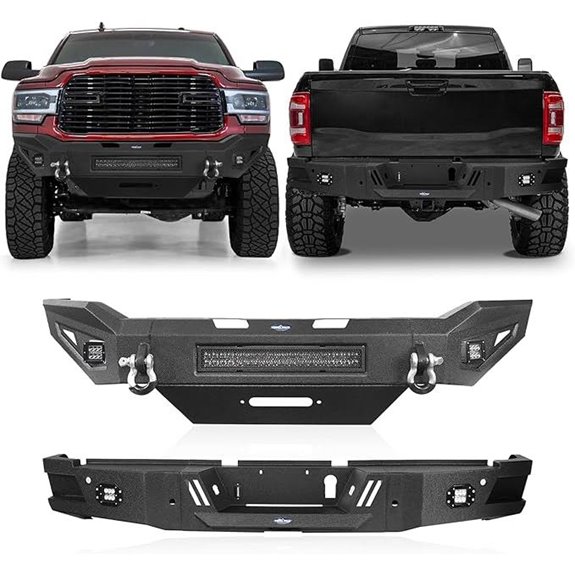 u-Box Ram 2500 Bumper Set with Lights and Winch Plate