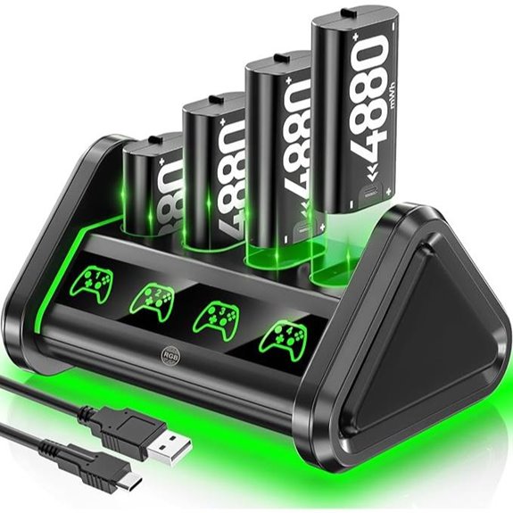 OIVO Rechargeable Xbox Battery Pack and Charger