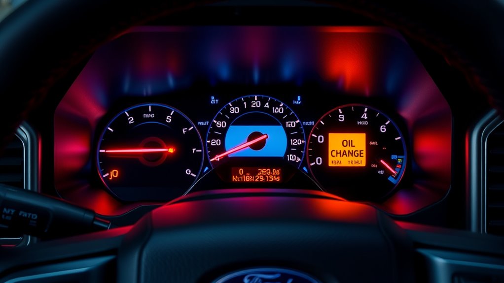 reset ford f 150 oil light