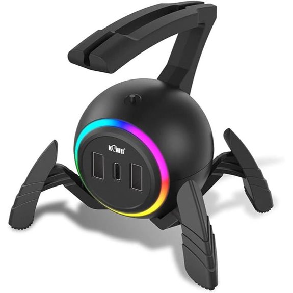 KIWIFOTOS RGB Mouse Bungee with USB Hub