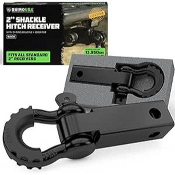 Rhino USA Shackle Hitch Receiver for Towing