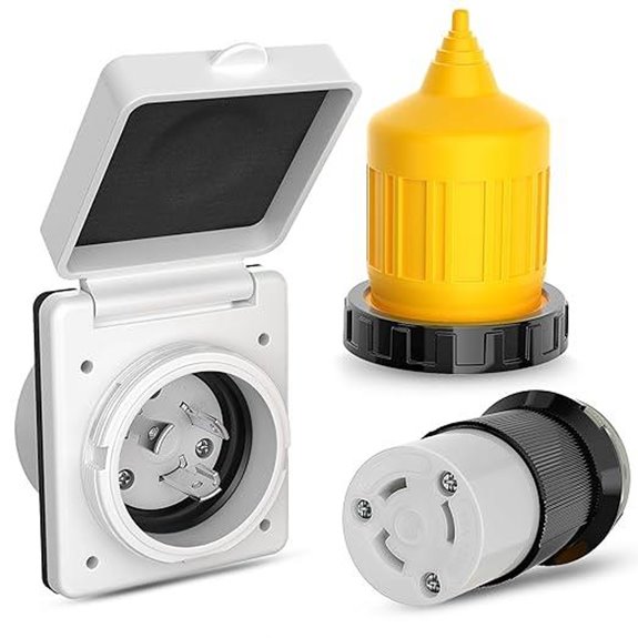 Nilight 30AMP RV Power Inlet & Outlet Shore Kit