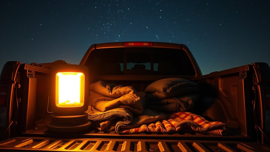 safe night time truck heating